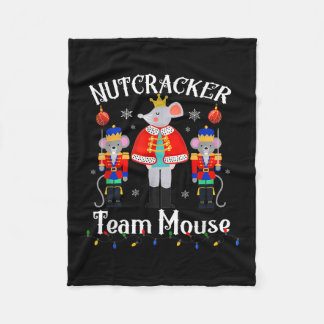 Couverture Polaire Team Mouse Nutcracker Christmas Dance Funny Soldie