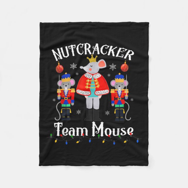 Couverture Polaire Team Mouse Nutcracker Christmas Dance Funny Soldie (Devant)