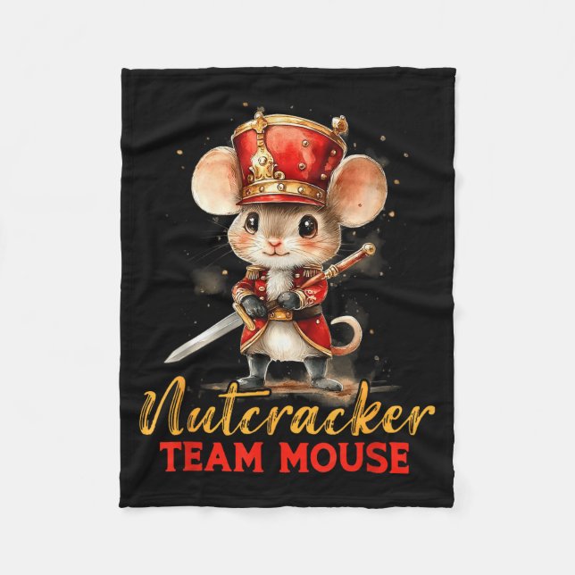 Couverture Polaire Team Mouse Nutcracker Christmas Dance Pajamas Kids (Devant)