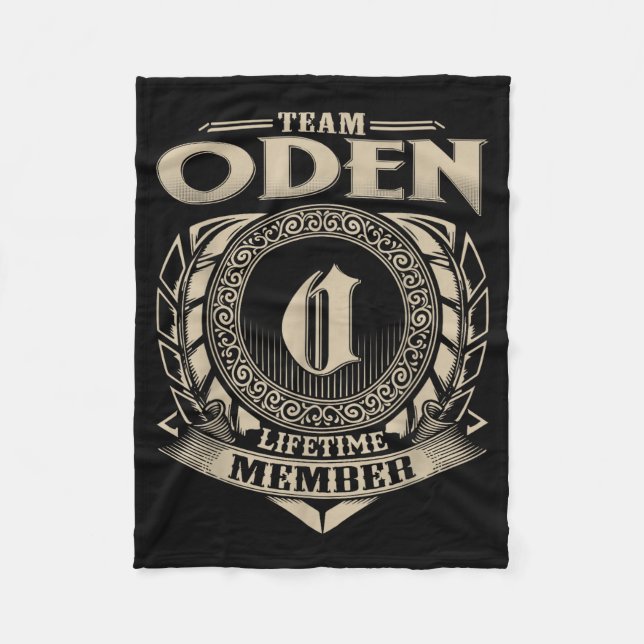 Couverture Polaire Team Oden Lifetime Member Funny Oden Family Name V (Devant)