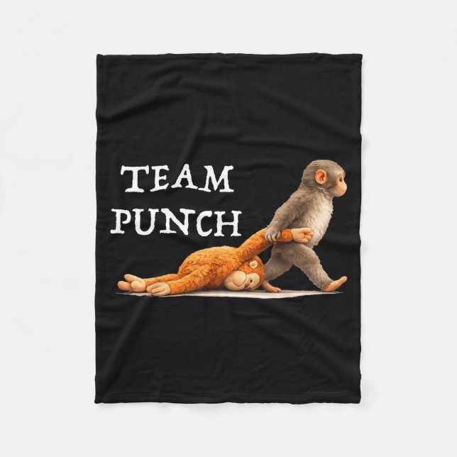 Couverture Polaire Team Punch Baby Monkey (Devant)