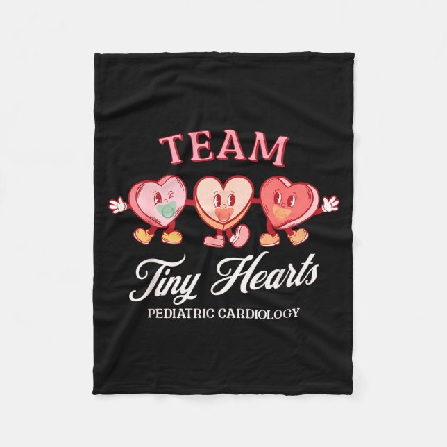 Couverture Polaire Team Tiny Heart Pediatric Cardiology Candy Heart V (Devant)