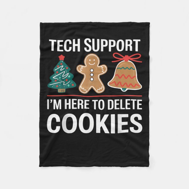 Couverture Polaire Tech Support Je suis ici pour supprimer vos cookie (Devant)