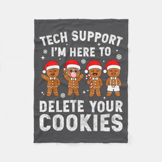 Couverture Polaire Tech Suprt Christmas Cookies Women Men Funny Chris (Devant)