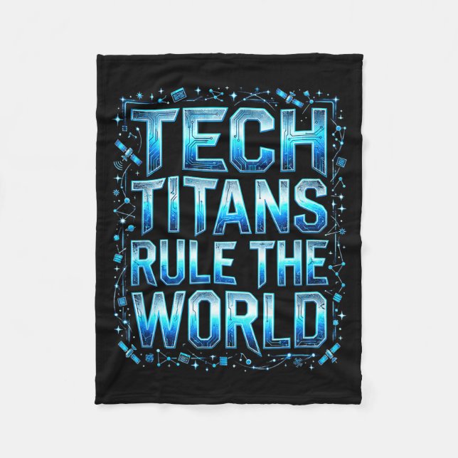 Couverture Polaire Tech Titans Rule Funny Big Technology Satire Wer G (Devant)