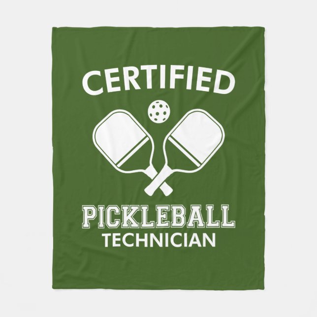 Couverture Polaire Technicien certifié en Pickleball (Devant)