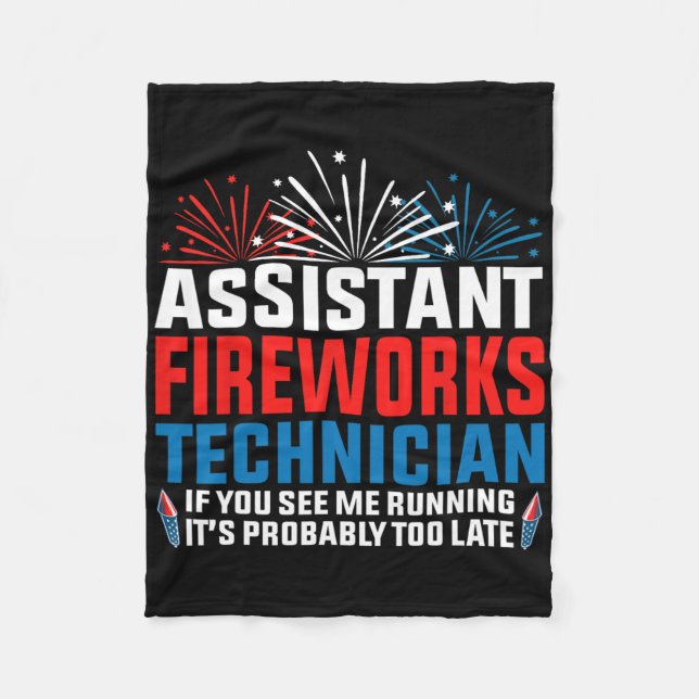 Couverture Polaire Technicien Istant Fireworks Si Vous Voyez Drôle 4è (Devant)