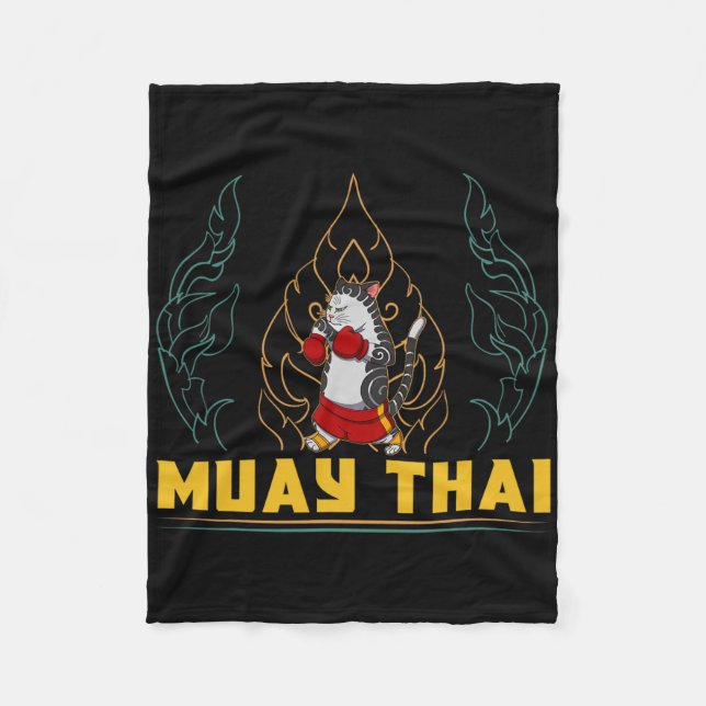 Couverture Polaire Technique de combat de Muay Thai Thaïlande Poing A (Devant)