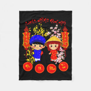 Couverture Polaire Tee Chuc Mung Nam Moi 2026 Nouvel An lunaire vietn