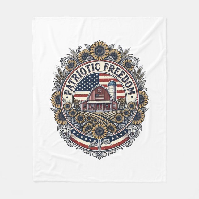 Couverture Polaire Tee-shirt graphique vectoriel de la ferme de tourn (Devant)