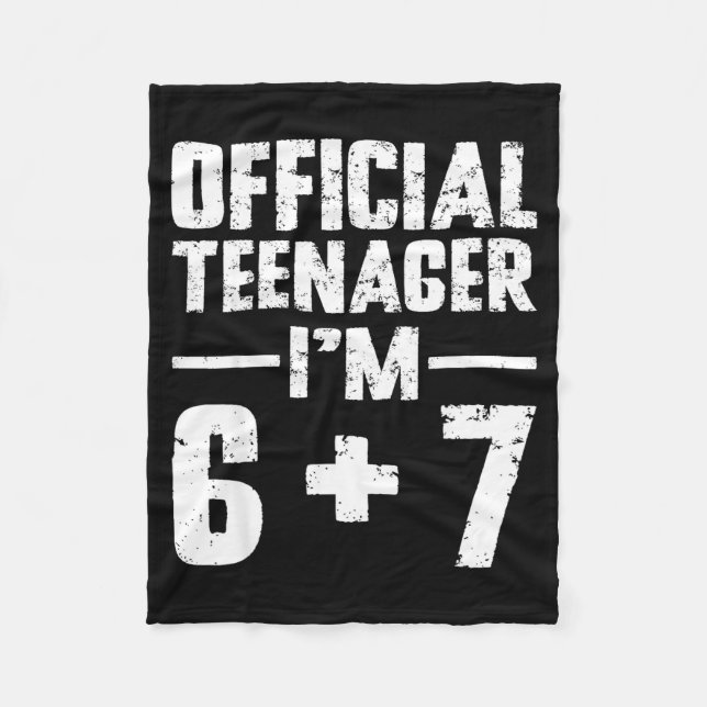 Couverture Polaire Teenager I'm 13th Birthday 6 7 Meme Six Seven Slan (Devant)
