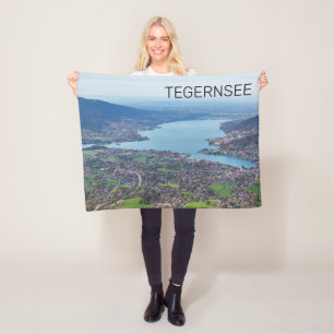 Couverture Polaire Tegernsee Bavière Lac Allemagne Panorama Souvenir