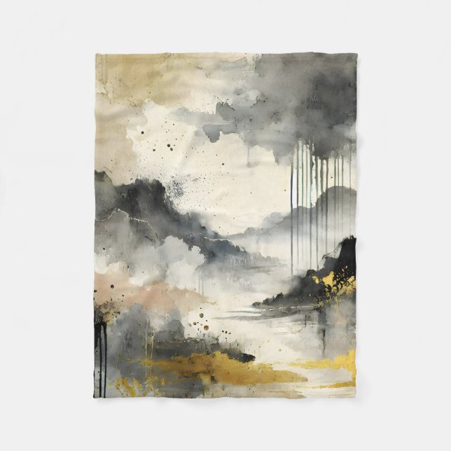 Couverture Polaire Tempête d'or (Devant)