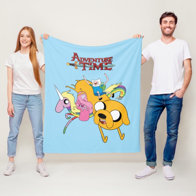 Couverture Polaire Temps d'aventure | Lady, Bubblegum, Finn & Jake (En situation)