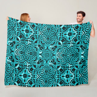 Couverture Polaire Tendance Turquoise Turquoise Bleu Hip Bohemian Bal