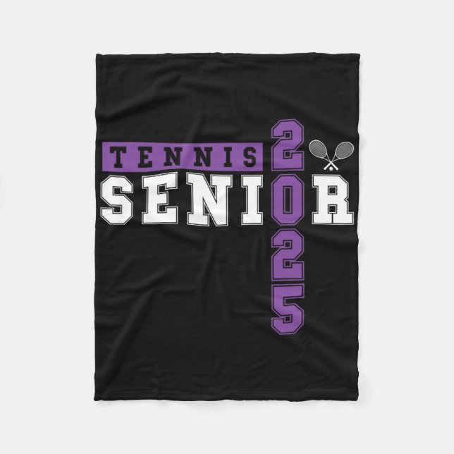 Couverture Polaire Tennis Senior Night Tennis Senior 2025 Graduation (Devant)