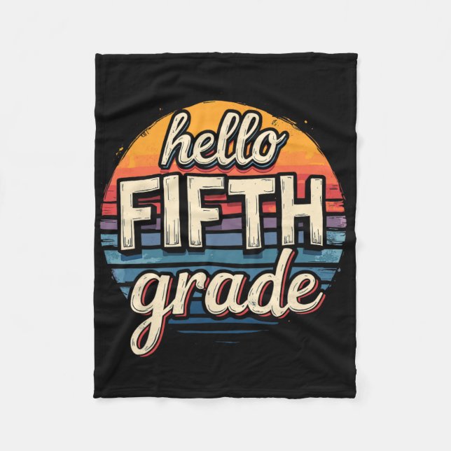 Couverture Polaire Tenue de rentrée scolaire 5e année  (Devant)