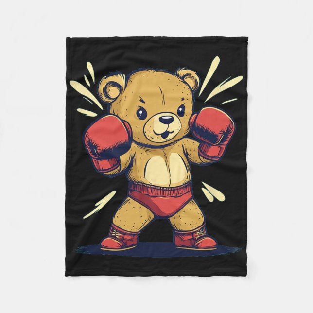 Couverture Polaire Tenue D'Ours Sport Pour Et Gants De Boxe Amateurs (Devant)