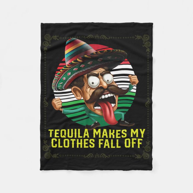 Couverture Polaire Tequila Met Mes Vêtements Tomber Du Tequil Alcooli (Devant)