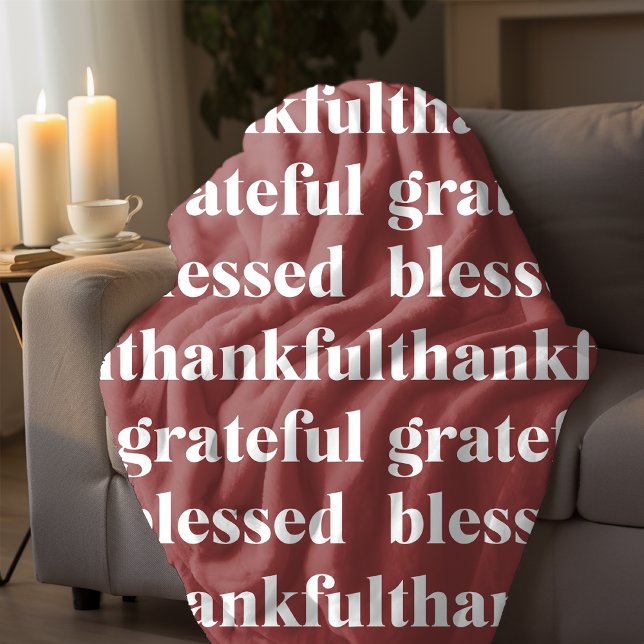 Couverture Polaire Terracotta Thanksgiving (Créateur téléchargé)