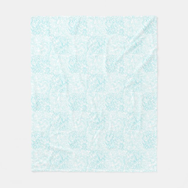 Couverture Polaire Terrain vert motif (Devant)