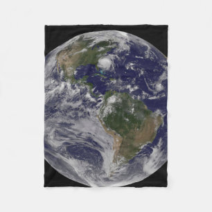 Couverture Polaire Terre Pleine Avec L'Ouragan Irène Sur La Côte Est.