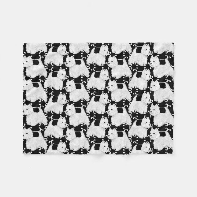 Couverture Polaire Terriers blancs de West Highland (Devant (Horizontal))