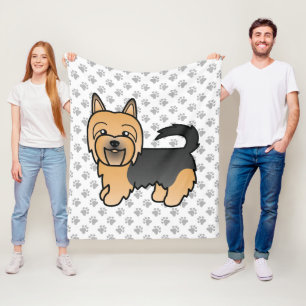 Couverture Polaire Tervueren Australien Bleu et Tan Chien de Dessin A