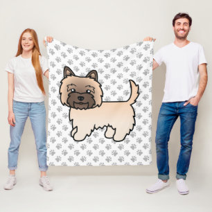 Couverture Polaire Tervueren Cairn Terrier Chien de Dessin Animé Mign