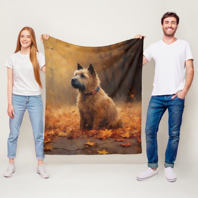 Couverture Polaire Tervueren dans les feuilles d'automne             (En situation)