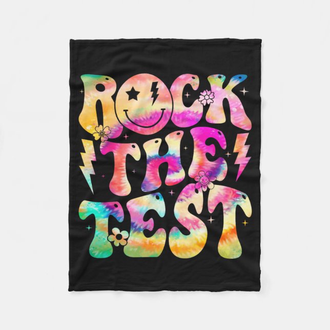 Couverture Polaire Test Day Retro Hippie Motivational Tea (Devant)