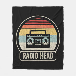 Couverture Polaire Tête radio Vintage
