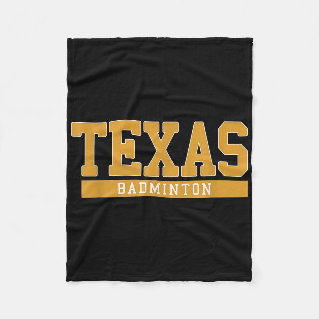 Couverture Polaire Texas Badminton  (Devant)