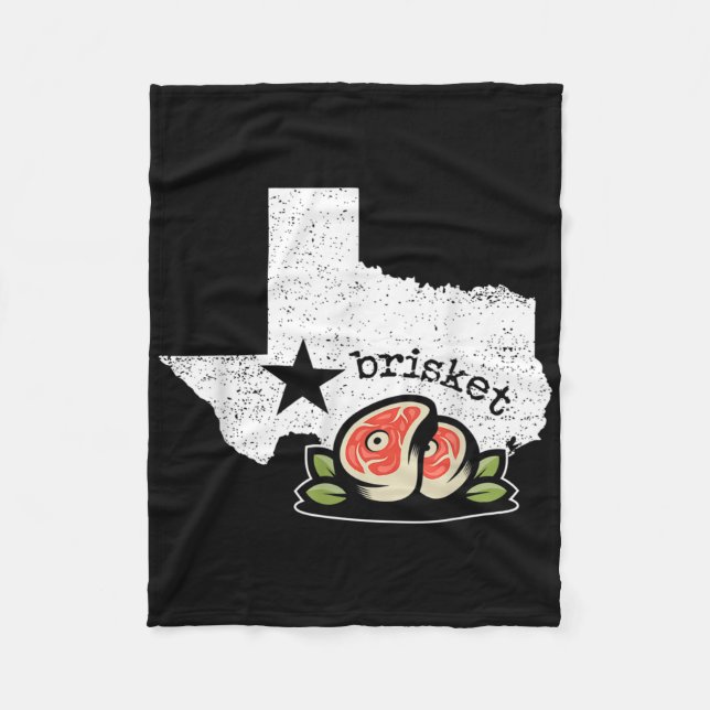 Couverture Polaire Texas Brisket Home State Love Funny Barbecue Beef (Devant)