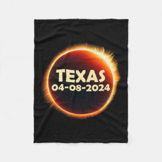 Couverture Polaire Texas Solar Eclipse 2024 Avril 8 Totalité Texas