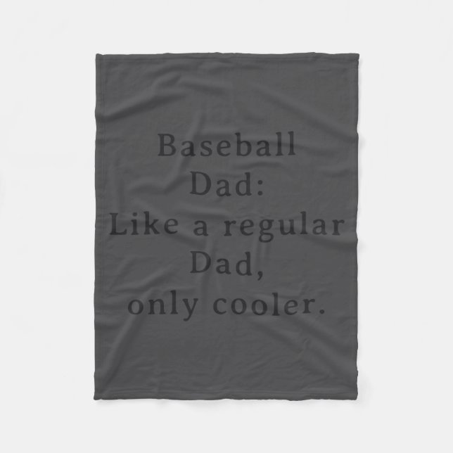 Couverture Polaire Text Funny Dad Baseball  (Devant)
