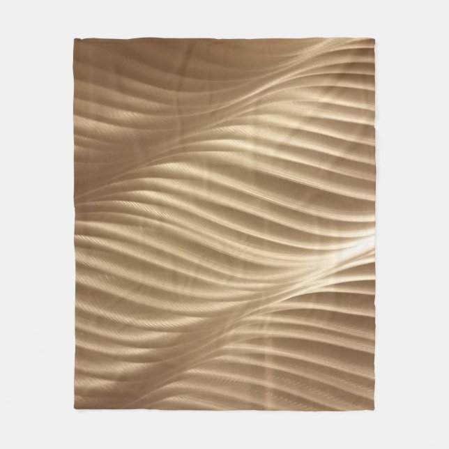 Couverture Polaire TEXTILE Brown ET BLANC STRIPÉ (Devant)