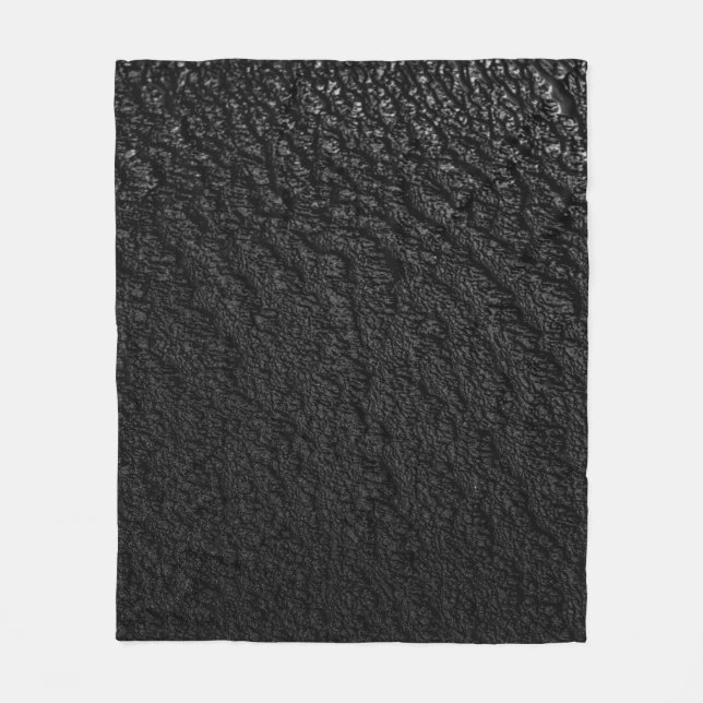 Couverture Polaire textile floral noir et gris (Devant)