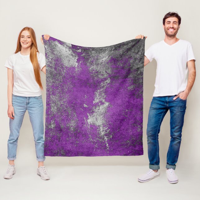 Couverture Polaire texture Abstraite (En situation)