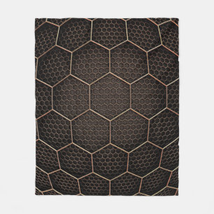 Couverture Polaire texture Arrière - plan grille hexagonale d
