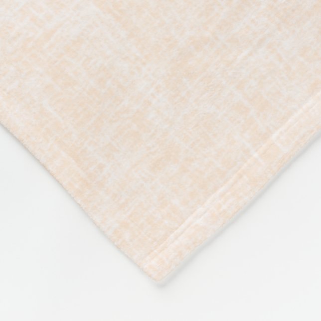 Couverture Polaire Texture beige et pêche avec du blanc. (Coin)