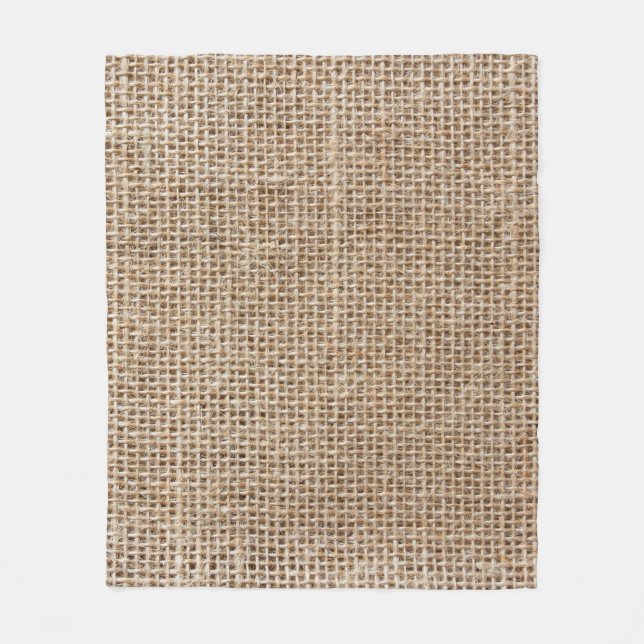 Couverture Polaire Texture de lin brut (Devant)