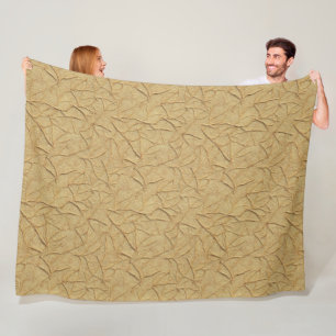Couverture Polaire Texture de papier fait main naturel en beige chaud