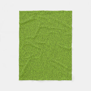 Couverture Polaire Texture d'herbe verte