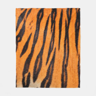 Couverture Polaire Texture d'impression de tigre