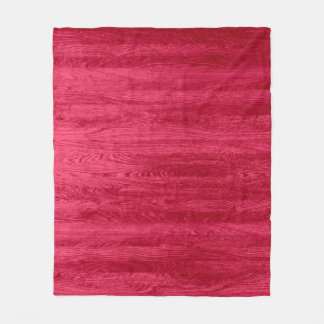 Couverture Polaire Texture du grain de bois rouge