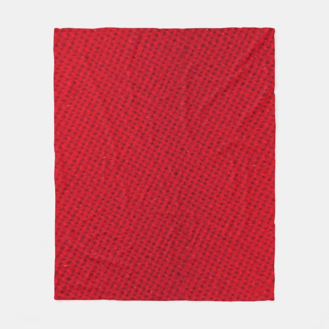 Couverture Polaire Texture dynamique de tissu rouge (Devant)
