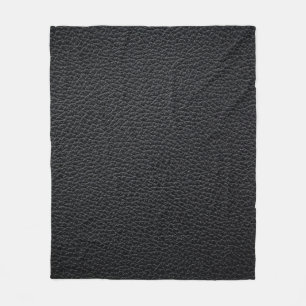 Couverture Polaire Texture en cuir noir ou arrière - plan. cuir, text