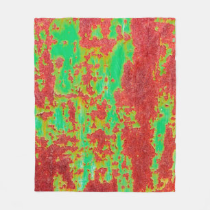 Couverture Polaire Texture métallique avec égratignures et fissures e