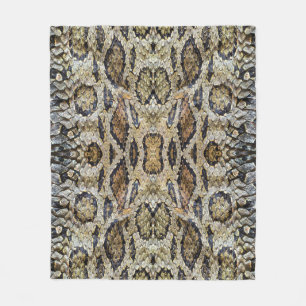 Couverture Polaire Texture Motif de la peau de serpent